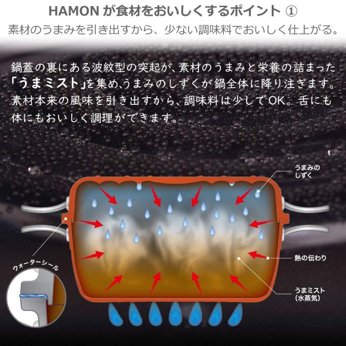 北陸アルミニウム ほうろう鍋 HAMON 琺瑯鍋 薄桜 21cm ガス火用 両手鍋