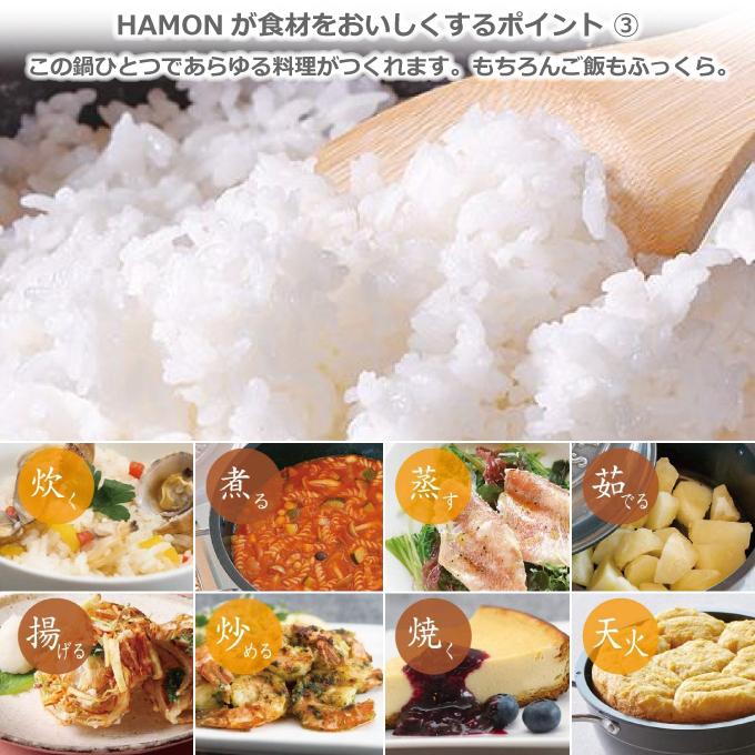 北陸アルミニウム ほうろう鍋 HAMON 琺瑯鍋 薄桜 21cm ガス火用