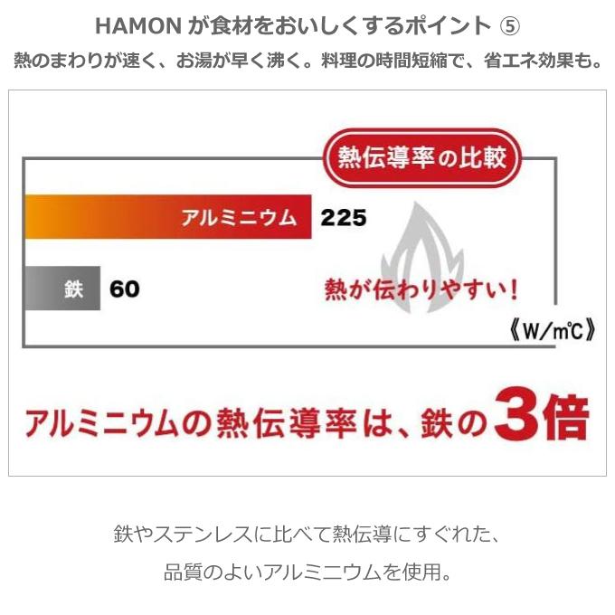 北陸アルミニウム ほうろう鍋 HAMON 琺瑯鍋 薄桜 21cm ガス火用 両手鍋