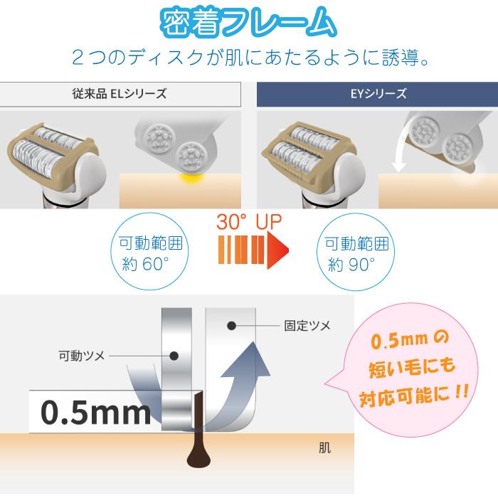 パナソニック ソイエ  脱毛 ES-EY4A ホワイト 脱毛器 防水 お風呂で使える おうちエステ おうち脱毛  脚 腕 ワキ Vライン 女性 脱毛ケア 泡脱毛 毛抜き 送料無料の画像