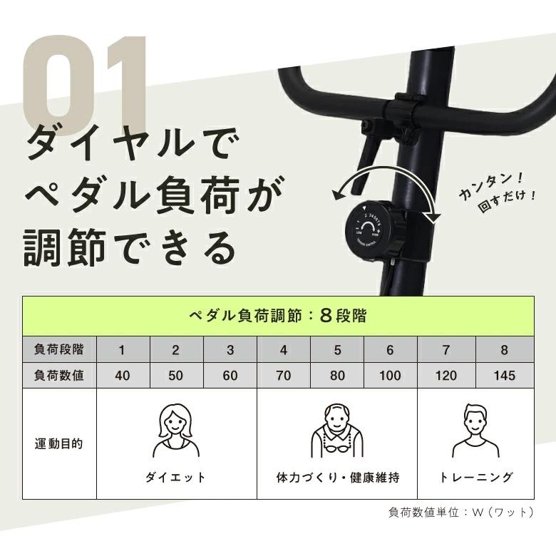 エアロマグネティックバイク/エアロバイク  AFB5211 アルインコフィットネスバイク  健康器具 運動 マグネット負荷方式(8段階ダイヤル調整) 札幌市東区 新道東店 ALINCO（アルインコ） フィットネスバイク ルームバイク ダイエット
