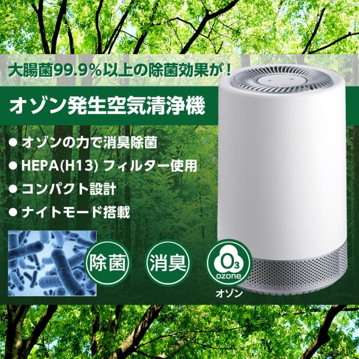 デレクト・ビュー オゾン発生器 空気清浄機 小型 除菌 脱臭 ペット
