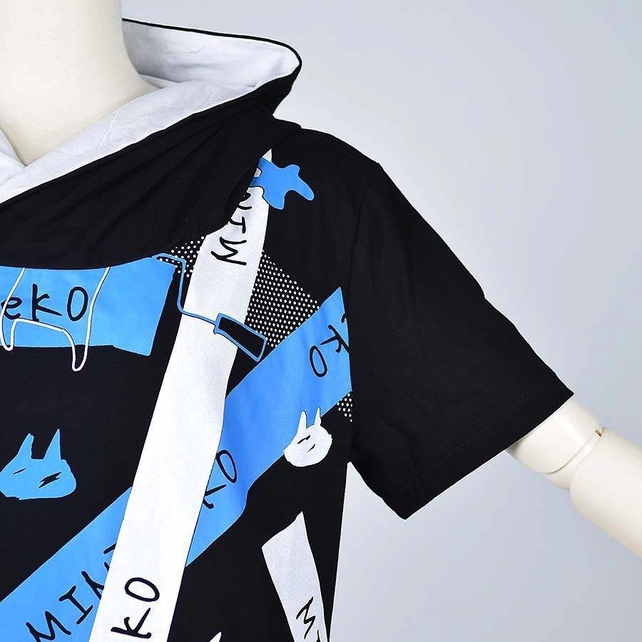 パーカー 半袖 ネコ ねこ 猫 Mint Neko ペンキコロコロフーディ Cmd29 T506 Bk Bl M S Inc Fashion Store ヤフー店 通販 Yahoo ショッピング