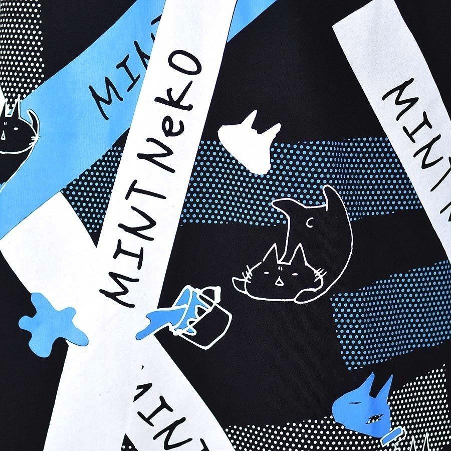 パーカー 半袖 ネコ ねこ 猫 Mint Neko ペンキコロコロフーディ Cmd29 T506 Bk Bl M S Inc Fashion Store ヤフー店 通販 Yahoo ショッピング