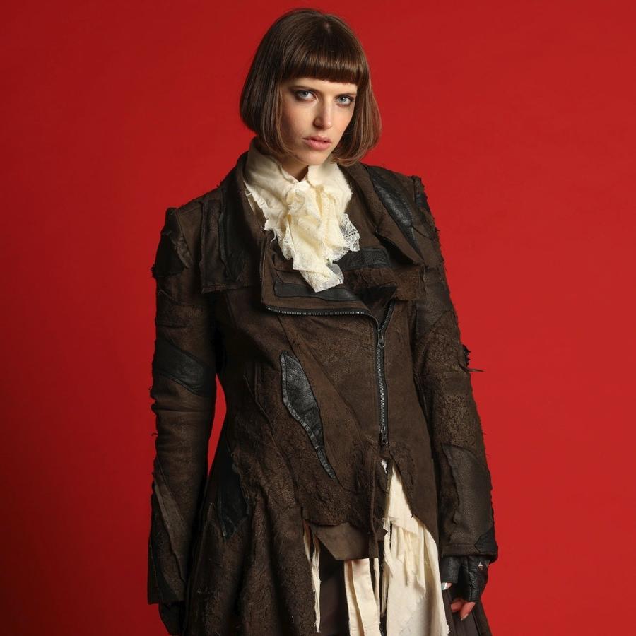 H Naoto ライダースジャケット ラムレザー 退廃的 スチームパンク モード Damage Leather Riders Jacket Cnf28 J119 Brn Mm S Inc Fashion Store ヤフー店 通販 Yahoo ショッピング