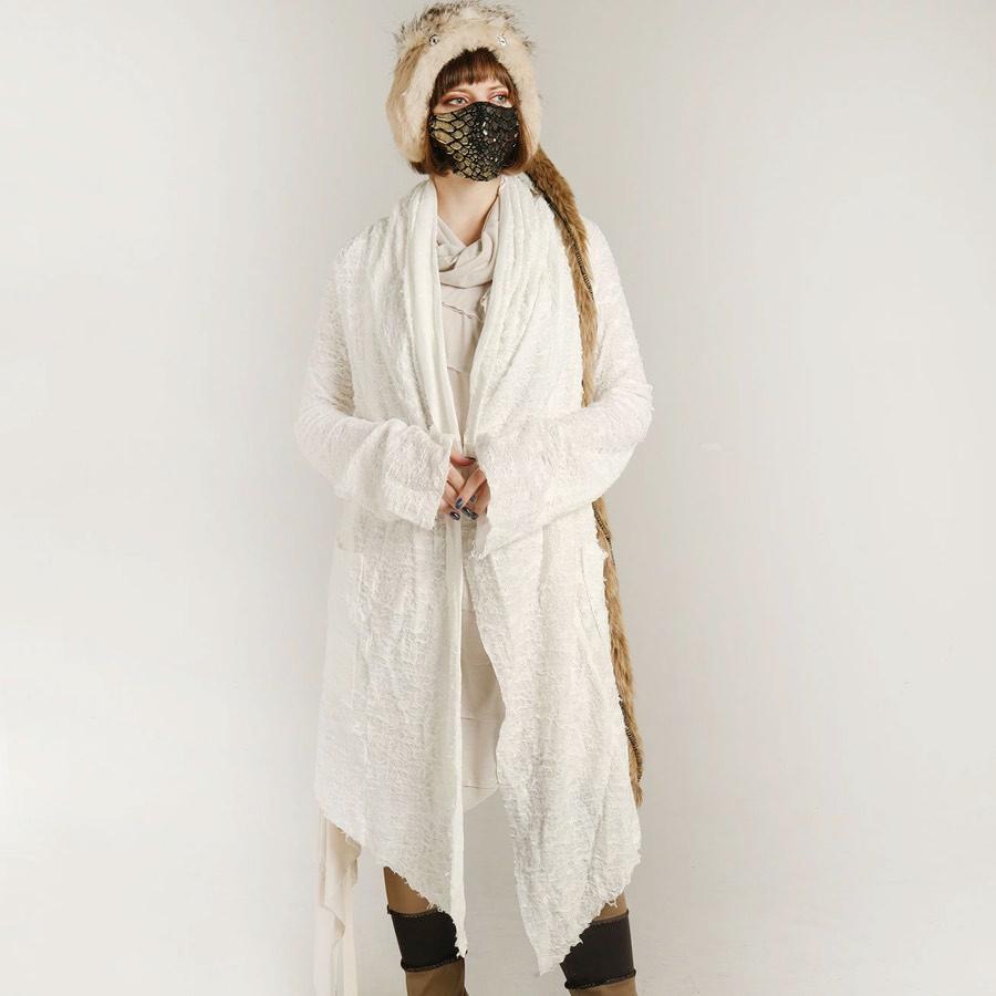 有名なブランド H Naoto スチームパンクをイメージしたネオビクトリアンゴシック カーディガン Cardigan White Long Damage モード スチームパンク ゴシック 退廃的 カーディガン ボレロ Www Reinnec Cl