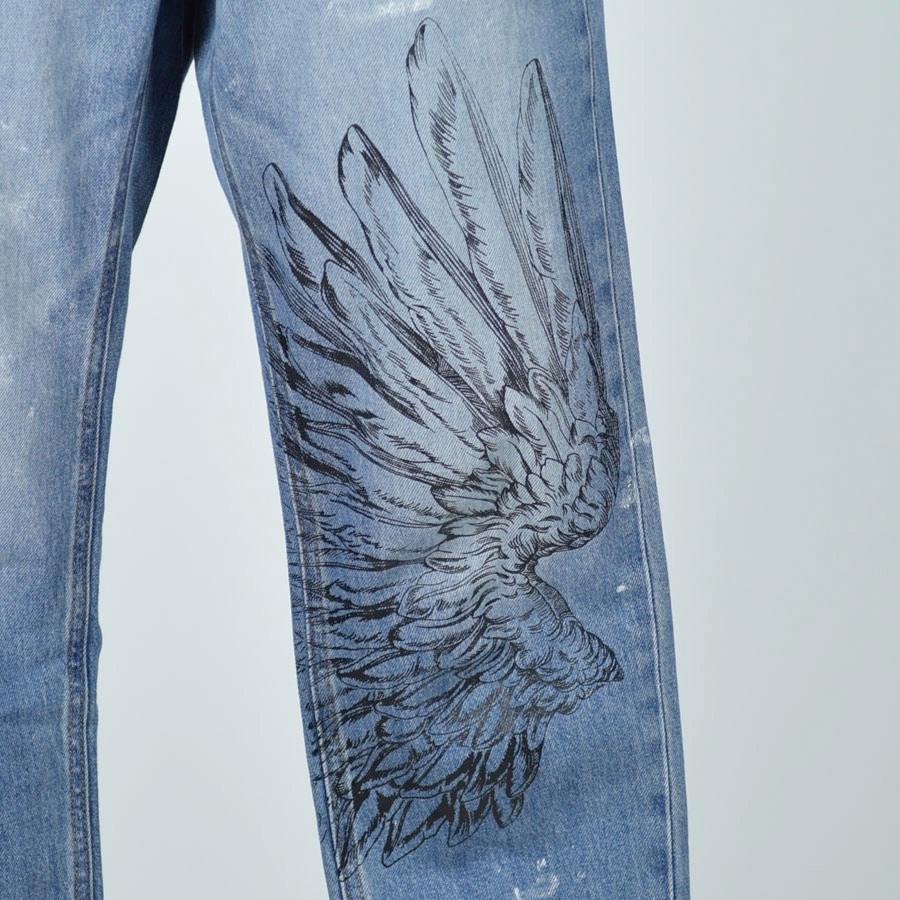 H Naoto デニムパンツ 天使の翼 アンクル ゴシック パンク Angel Wings Ankle Denim Cnf30 P056 Bl M S Inc Fashion Store ヤフー店 通販 Yahoo ショッピング
