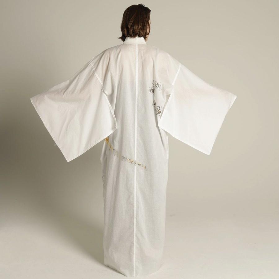 H Naoto 浴衣 着物 彼岸花 ゴシック 和ゴス モード Turu Kamon Gauze Yukata Cnf32 H153 Wh M S Inc Fashion Store ヤフー店 通販 Yahoo ショッピング