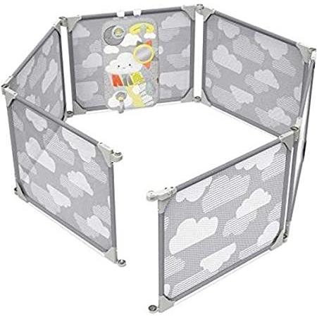 Skip Hop Baby Playpen: Expandable or Wall 激安正規 with Clip-On Pl並行輸入品 Mounted Yard 最大58％オフ Play