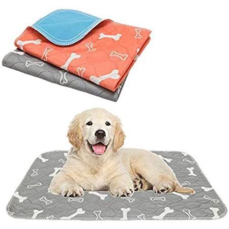 KOOLTAIL Washable Pee Pads for Dogs Waterproof Dog Mat Non-Slip 2 Pack Puppy Potty Training Pads Reusable Whelping Pads for Dog Crate PlayPen 