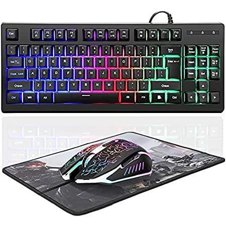 パソコン周辺機器 アニメショート Rgb 87キー ゲーム用キーボードとカラフルなマウスのコンボ Usb有線バックライト メカニカルな感触のゲームキーボードとゲームマウス ノートパソコ Rw5dywwgzu Www Kbdav Ac In