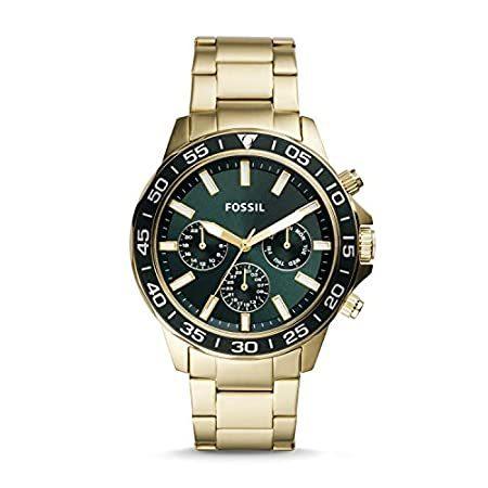 海外人気商品を直輸入並行輸入品Fossil Bannon BQ2493 多機能ゴールドトーンステンレススチール腕時計好評販売中