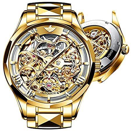 最新人気 特別価格Automatic Men Sta好評販売中 Crystal Sapphire Luxury Watches Gold Winding Self Watches その他メンズアクセサリー