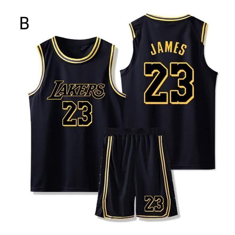 Lebron James バスケットボール NBAジャージ 子供用 バスケットボール ジャージ NBA ロサンゼルス レイカーズ