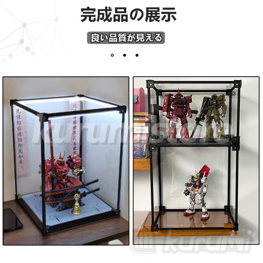 【10%限定クーポン】フィギュアケース コレクションケース アクリル 30cm 40cm 大型 安い uvカット 透明扉 扉付き 合金フレーム フィギュア 模型 横長 40cm｜hnonlineshopstore2｜17