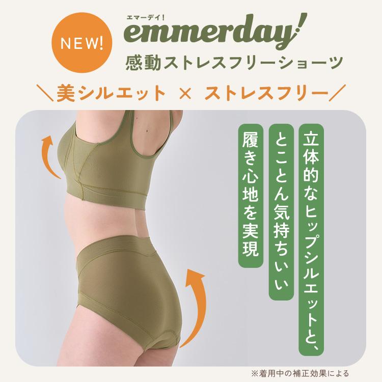 公式 emmerday! エマーデイ ブラ&ショーツ 【単品】 感動シルエット