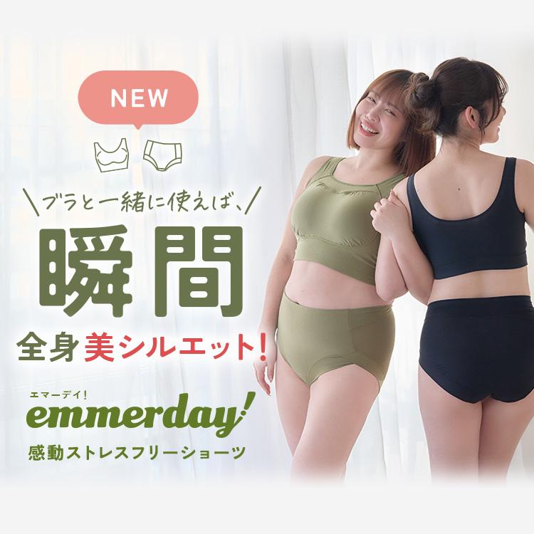 ⚪︎emmerday! ブラジャー５個セット LLサイズ ブラウン 公式 emmerday! エマーデイ ブラ&ショーツ 【単品】 感動シルエット