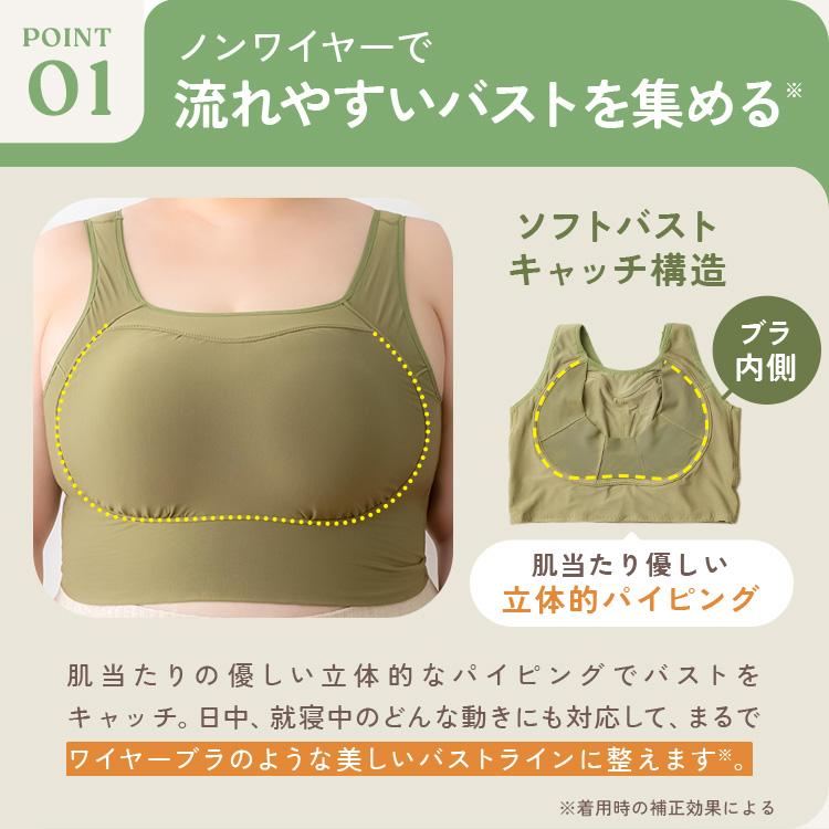 ナイトブラ 大きいサイズ 2枚セット emmerday! エマーデイ ノン