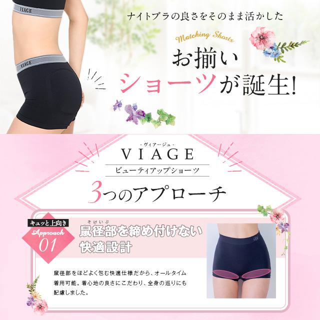 ショーツ ナイトブラ 2枚セット VIAGE 公式 ナチュラルアップ ナイトブラ&ショーツセット バストアップ 補正下着 ノンワイヤー 母の日 | Viage | 10