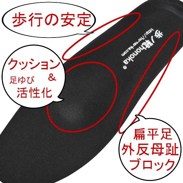 メール便可送料無料/歩ノ靴honokaオリジナル３Dインソールpw01/外反母趾など足膝腰の味方/お支払手続きの際にメール便(ポスト投函・代引不可)選択で送料無料 |  | 01
