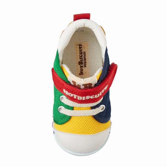 10%OFF SALE ホットビスケッツ ミキハウスmikihouse かかとにお顔 ファーストベビーシューズ12cm13cm 男の子 女の子の画像