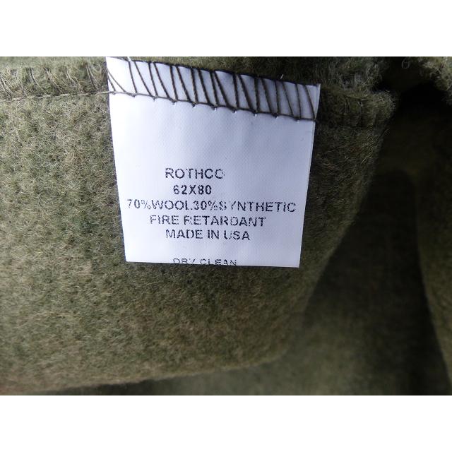 Rothco OD． ウールブランケット 毛布 ロスコ 29x : ホバートブロス