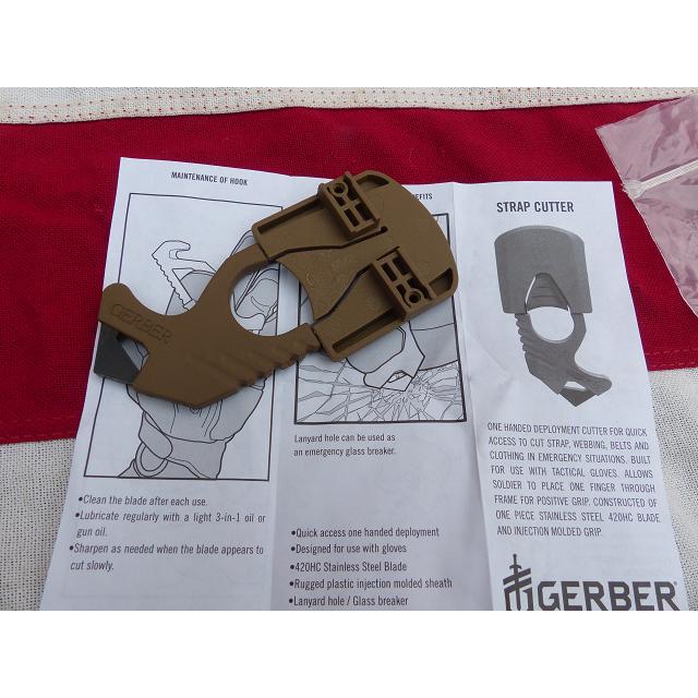 米軍放出品 GERBER ストラップカッター ガラスブレーカー