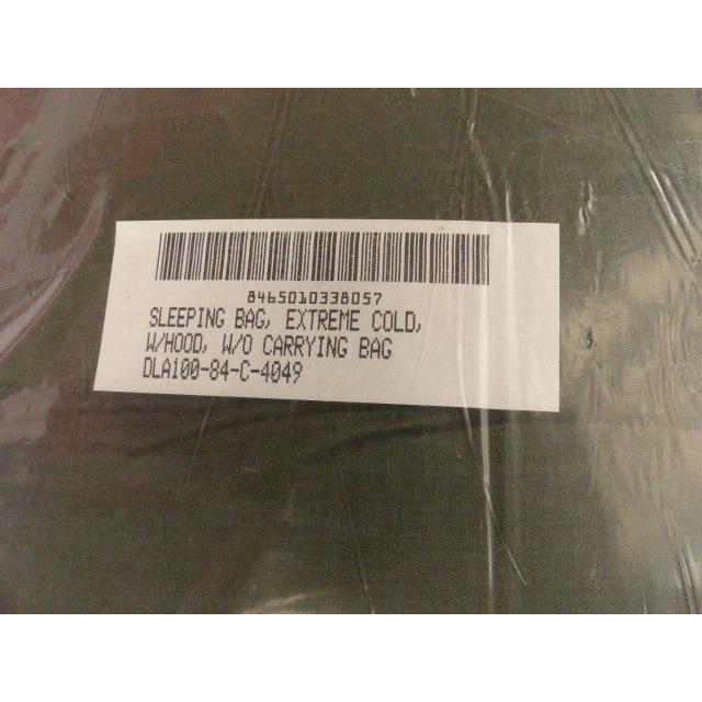 米軍実物 NEW! 極寒用 スリーピングバッグ 寝袋 EXTREME COLD 34x