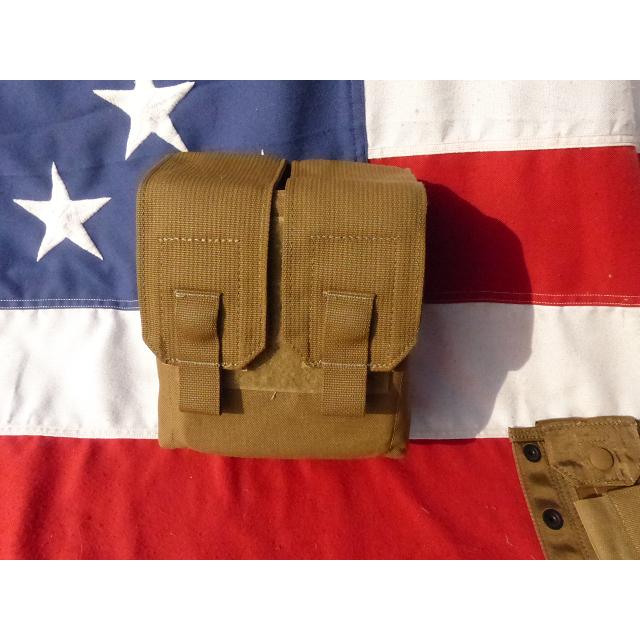 米軍放出品 FSBE2 9mmマガジンポーチ コヨーテブラウン 海兵隊 USMC 米軍実物 USMC コヨーテ SAW マガジンポーチ M249 M4 M16 07x