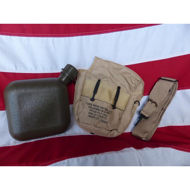 米軍実物 2QT キャンティーン フルセット 水筒 09x : ホバートブロス