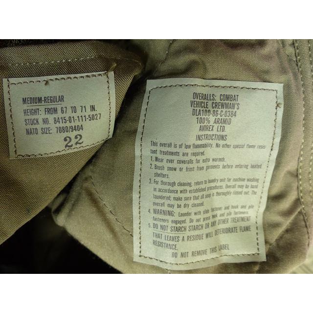 米軍実物 デッド！CVCオーバーオール タンカース M-R AVIREX 102x