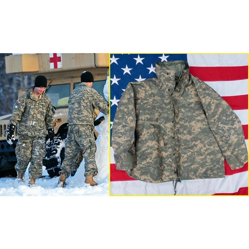 ARMY米陸軍 実物 支給品ACUゴアテックスパーカー ジャケットS/Rスモール 米軍実物 ACU ECWCS GEN2 ゴアテックス パーカー ジャケット S-R