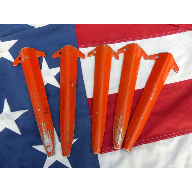 米軍放出品 USED アルミ テント用ペグ 5本セット パップテント 軍幕