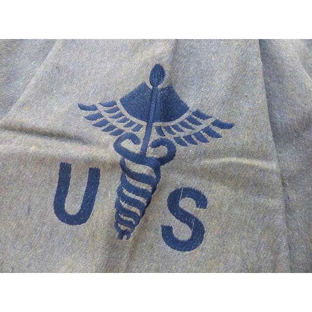 [新品未使用] ウールブランケット　ミリタリー　U.Sロゴ Rothco USロゴ入りウールブランケット | OUTDOOR GEAR,ROTHCO USA