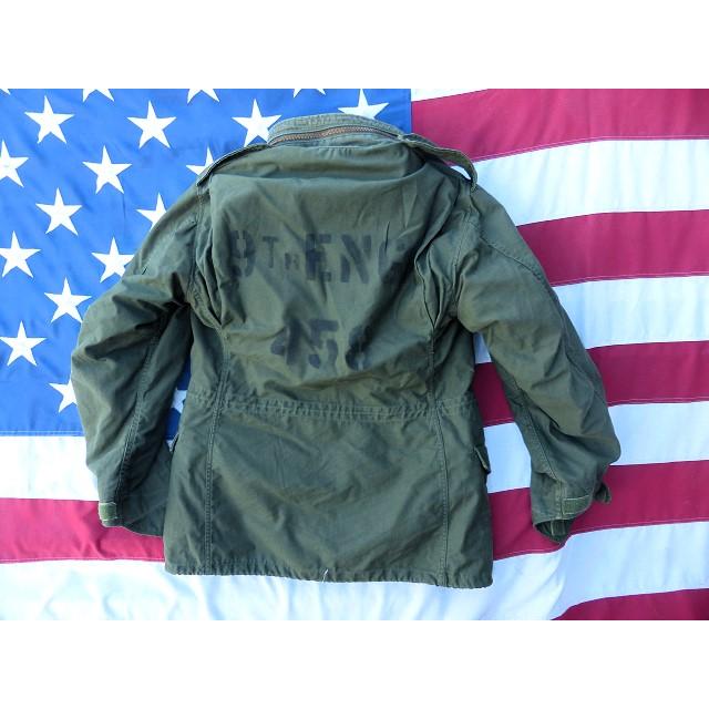 US ARMY M-65フィールドジャケット OG-107 XS-R 米軍実物 米軍実物 1981” OD M65フィールドジャケット OG-107 S-R 235x