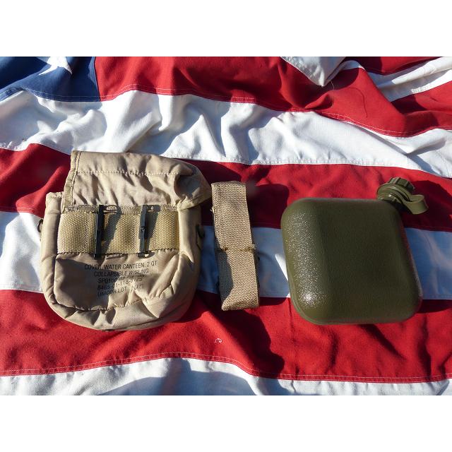 米軍キャンティーンセット 米軍実物 2QT キャンティーン フルセット 水筒 20x : ホバートブロス