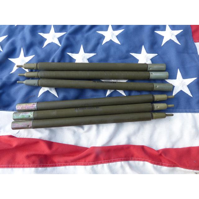 1964” 米軍実物 ナム戦 デッド! テントポール 6本セット 軍幕 188x