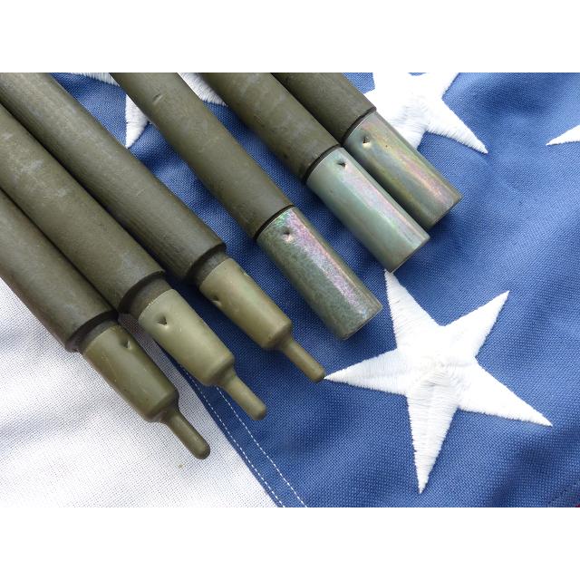 1964” 米軍実物 ナム戦 デッド! テントポール 6本セット 軍幕 188x