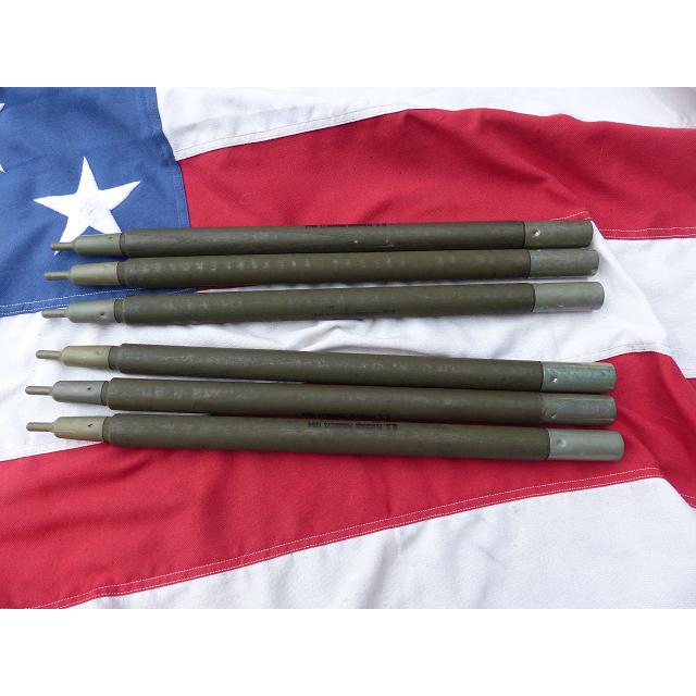 =専用＝　1968” 米軍実物 ナム戦 デッド!　テントポール　8本セット 軍幕 1964” 米軍実物 ナム戦 デッド! テントポール 6本セット 軍幕 209x