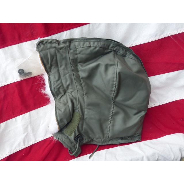 米軍実物 cwu-45p 用フード 極上品 実物CWU-45/P フライトジャケット用 フード Mサイズ 未使用品