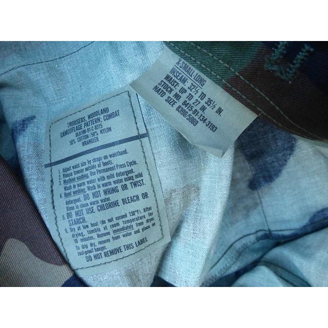 米軍実物 デッド! ＸＳ ＢＤＵパンツ ウッドランド ノンリップ　ＸＳ07 米軍実物 デッド! XS BDUパンツ ウッドランド ノンリップ