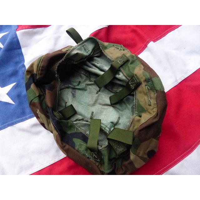 米軍実物 フリッツ ヘルメットカバー M／L ウッドランド PASGT 449x