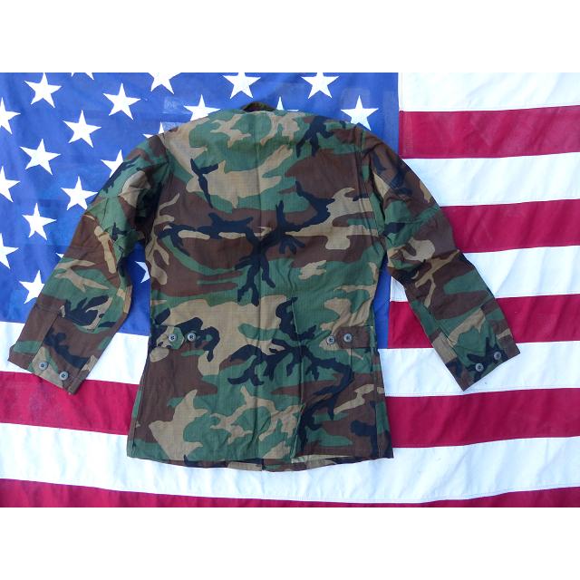 レア! 1985” 米軍実物 BDUジャケット S-R ウッドランド コットン100