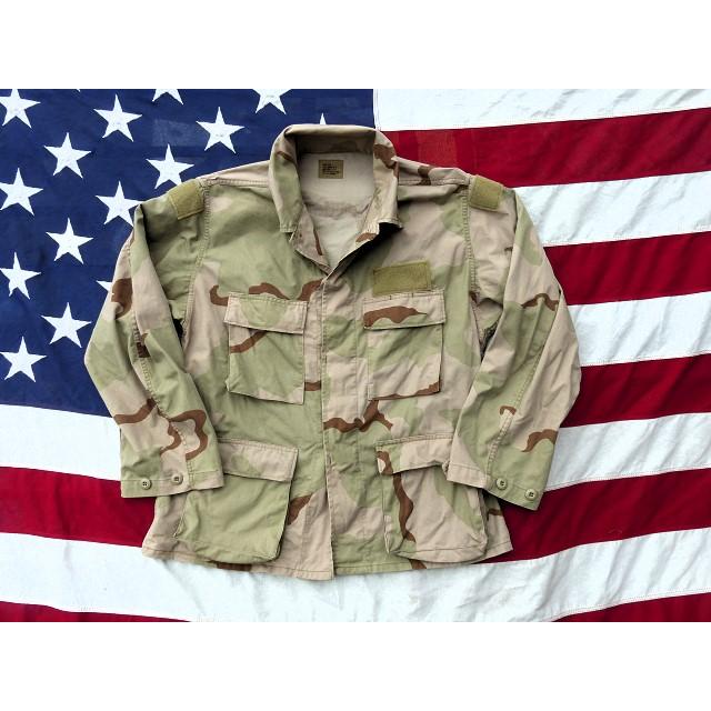 レア! 米軍実物 デザート3カラーBDUジャケット M-S ノンリップ 375 レア! 米軍実物 デザート3カラーBDUジャケット M-S ノンリップ 362x