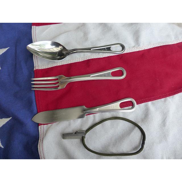 ☆米軍実物 スプーン ホーク ナイフ P-38 ユテンシル 4点セット