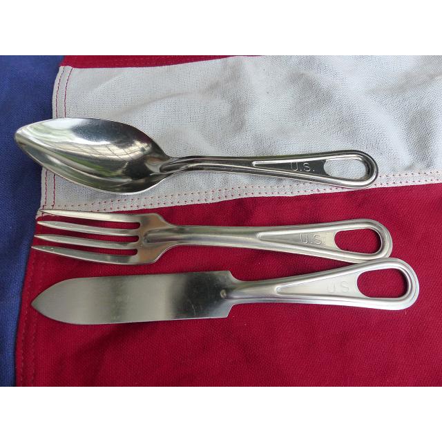☆米軍実物 スプーン ホーク ナイフ P-38 ユテンシル 4点セット