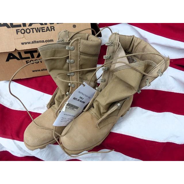 アメリカ軍デザートブーツ陸軍アルタマブーツ、ビブラムソール8W、約26.5 アメリカ軍デザートブーツ陸軍アルタマブーツ、ビブラムソール8W