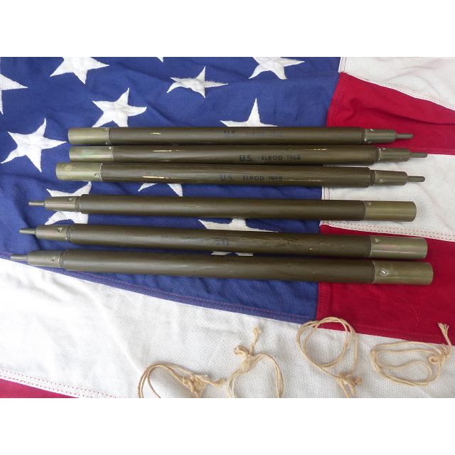 1968” 米軍実物 ナム戦 デッド!　テントポール　10本セット 軍幕 1968” 米軍実物 ナム戦 デッド!テントポール10本セット 軍幕