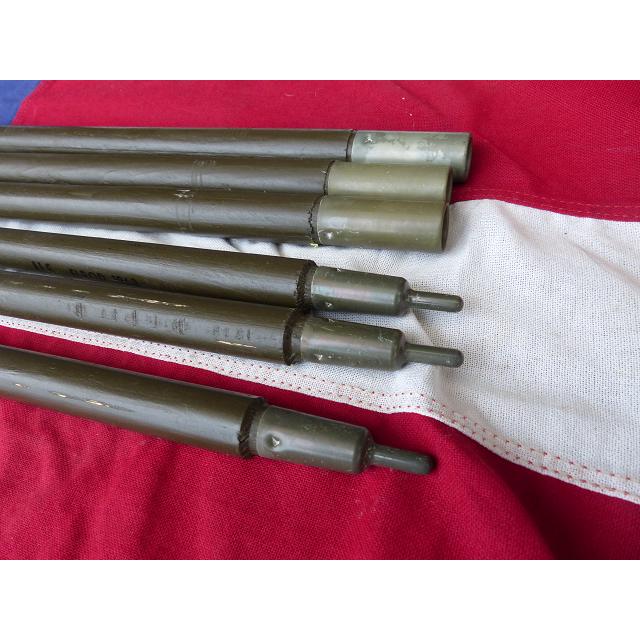 1968” 米軍実物 ナム戦 デッド! テントポール 6本セット 軍幕 273x