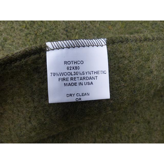 Rothco OD． ウールブランケット 毛布 ロスコ 21x : ホバートブロス